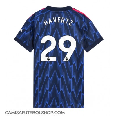 Camisa de time de futebol Arsenal Kai Havertz #29 Replicas 2º Equipamento Feminina 2025-26 Manga Curta Camisa de time de futebol Arsenal Kai Havertz #29 Replicas 2º Equipamento Feminina 2025-26 Manga Curta